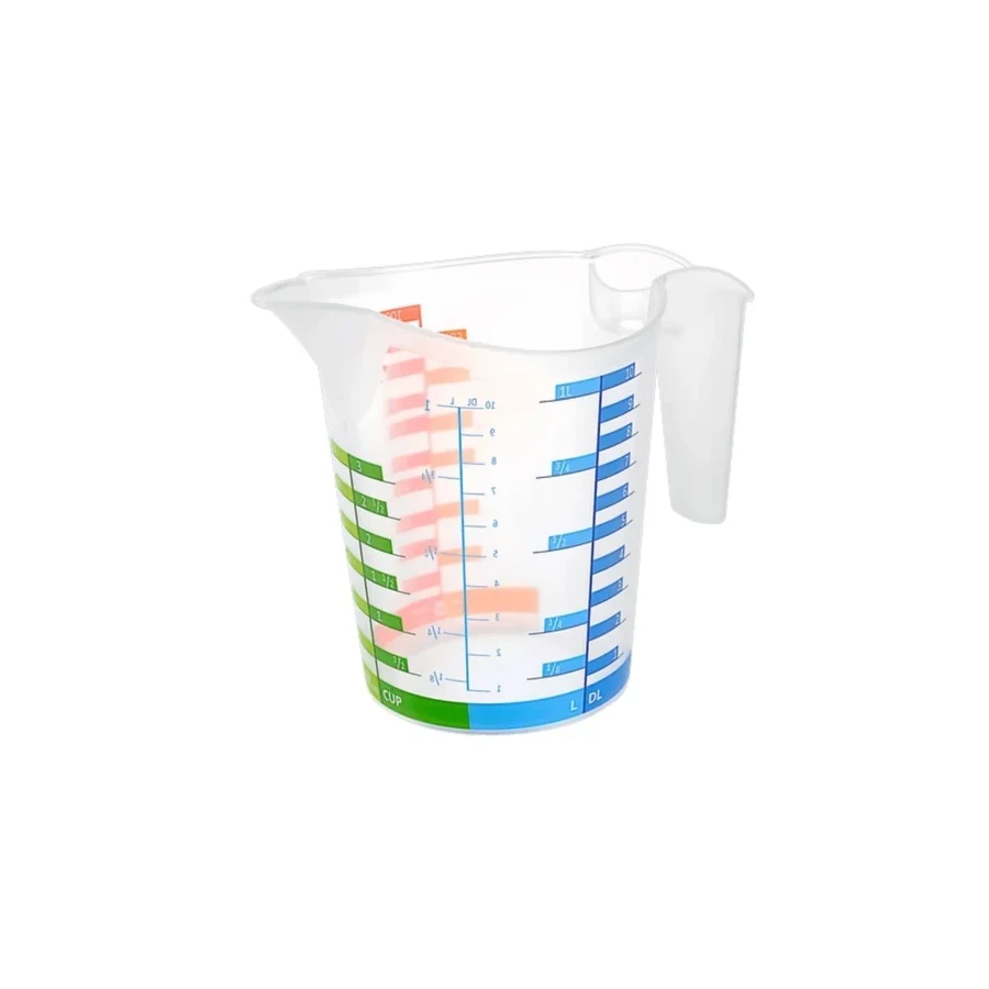 500 ml Renkli Dereceli Sert Plastik Mutfak Ölçü Kabı