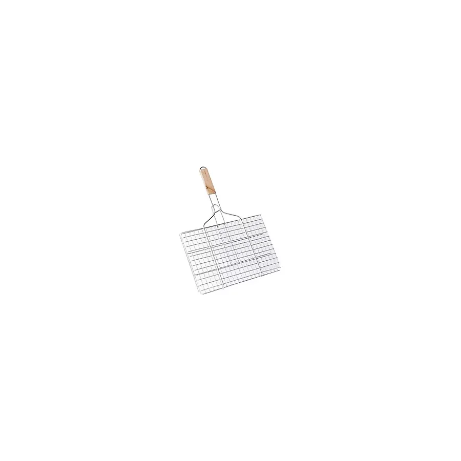50X30 cm Mangal Üstü Lüks Izgara Büyük Boy Teli Paslanmaz Galvaniz Kaplama - Gri - 1 Adet