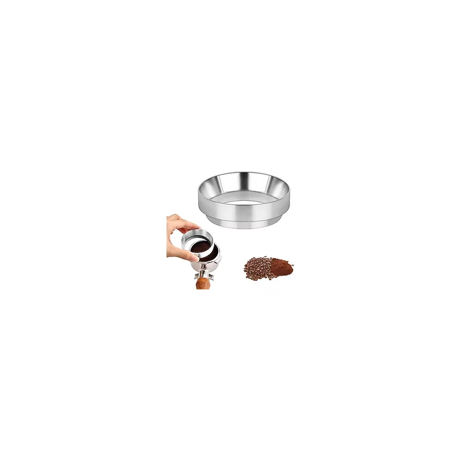 51 mm kahve dozaj halkası, espresso yedek parçaları, dozaj hunisi, kahve dozaj halkası, manyetik, kahve makinesi, dolum hunisi, kahve aksesuarı, süzgeç, demleme kabı, kahve tozu, tam dolum