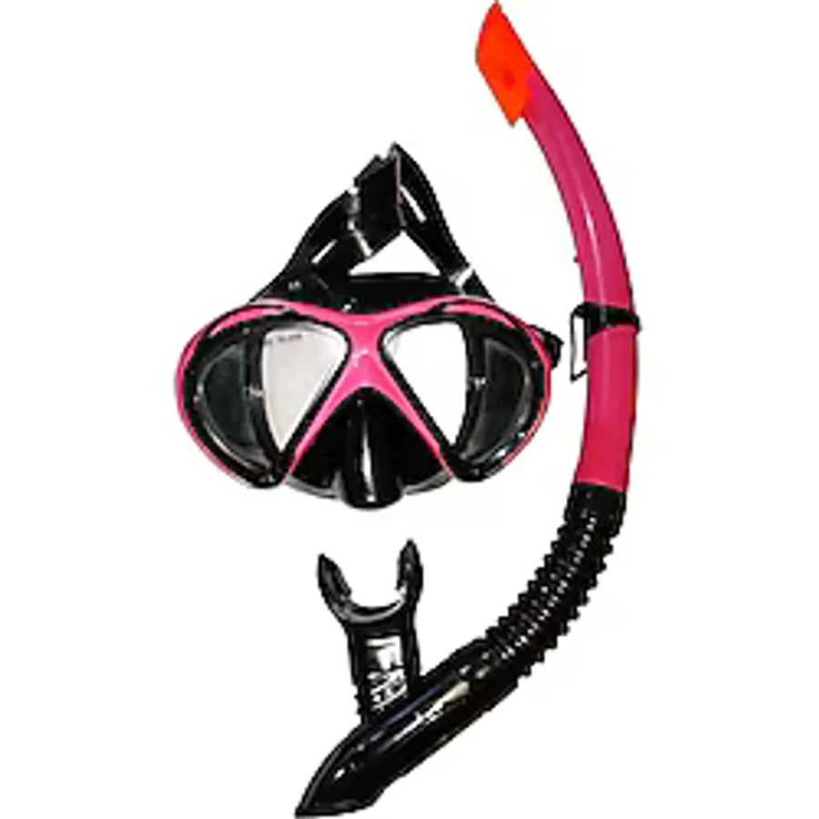 51701-T-BFS PEMBE SİYAH MASKE ŞNORKEL SET