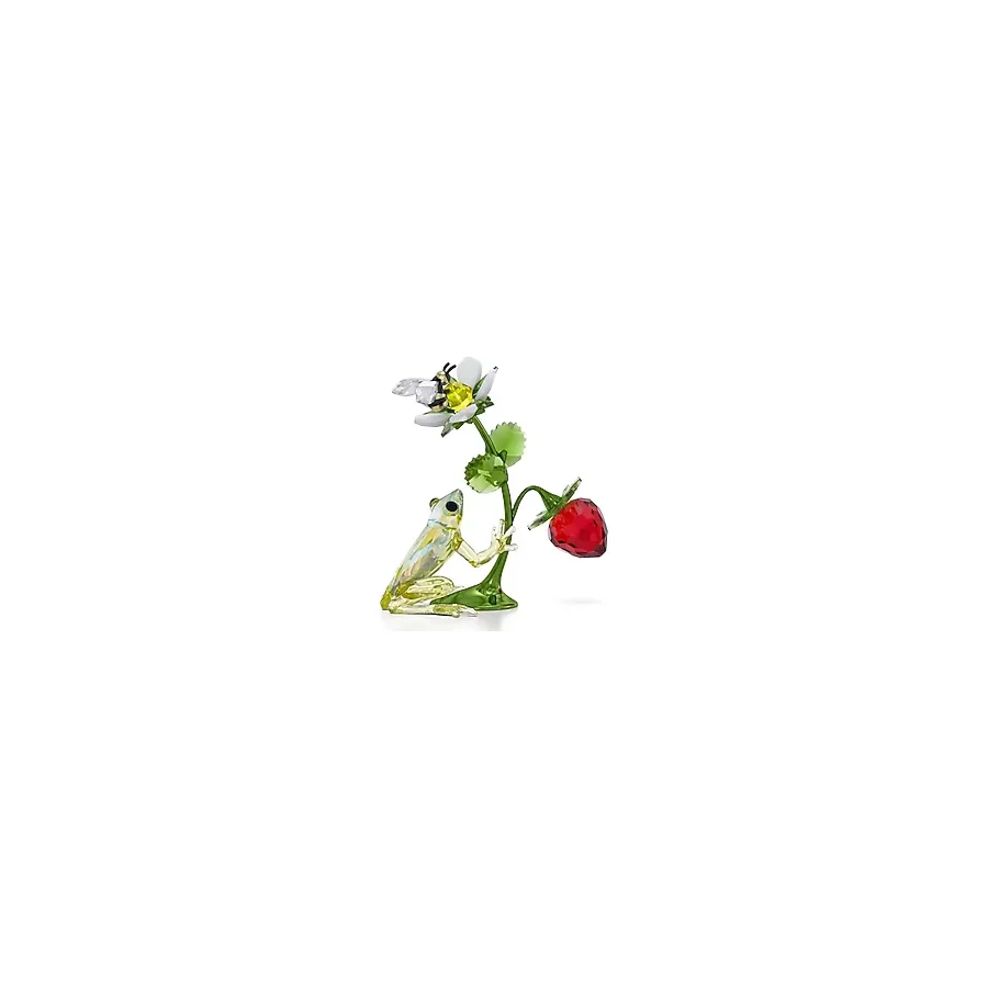 5667599 Swarovski Ev Dekorasyonu Idyllıa:frog, Bee And Strawberry