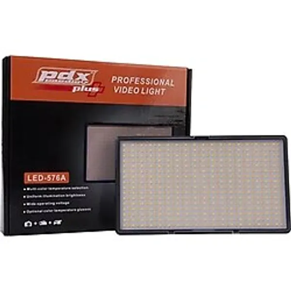 ,576A Bİ-color Video Kamera Işık Seti +(Şarj Aleti +770Mah Batarya)