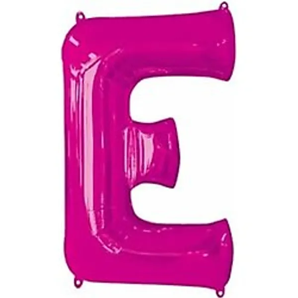 5DM 1 Metre Pembe E Harfi Folyo Harf Balon Pembe Folyo Kına Gecesi Balonu Pembe Renk