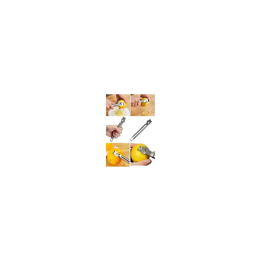 5DM Narenciye Portakal Limon Kabuk Çizici Sıyırıcı Soyucu Rende - 1 Adet