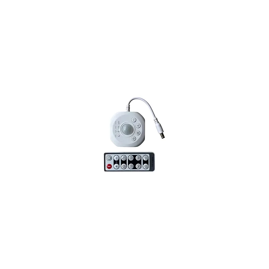 5V 12V 24V Dc Hareket Sensörü Pır Dedektör Rf Kumandalı Zaman Ayarlı - 6 cm - 00 Beyaz