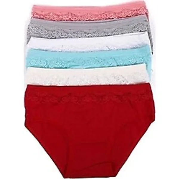 6 adet Kız Çocuk Dantelli Kız Bikini 408