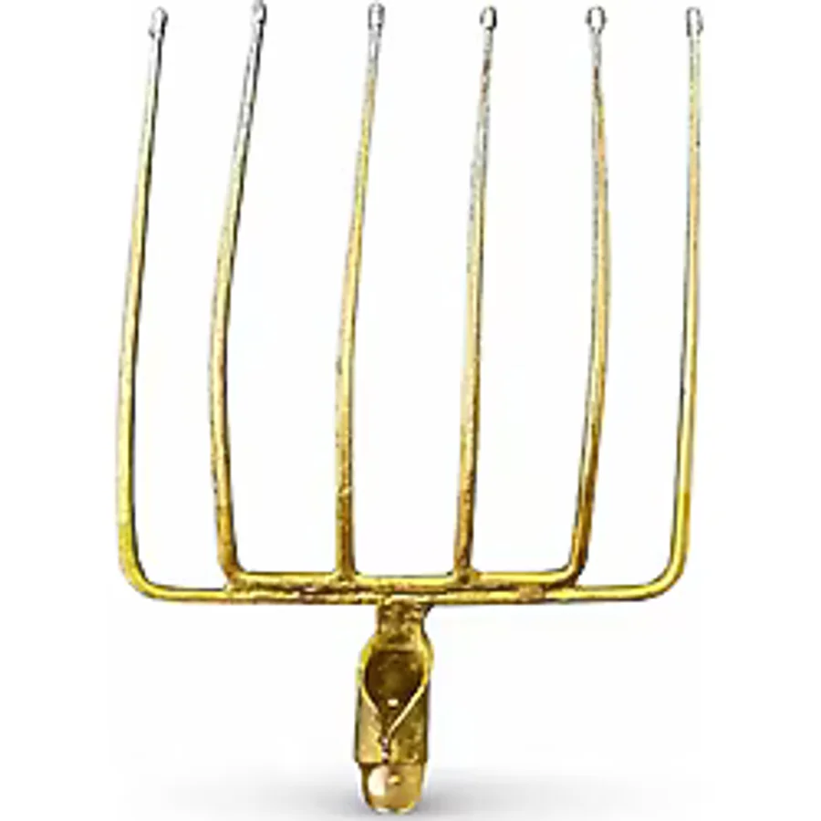 6 Dişli Metal Dirgen 38 Cm - Güçlü Yapı, Uzun Ömürlü Bahçe Yardımcısı Pancar Dirgeni
