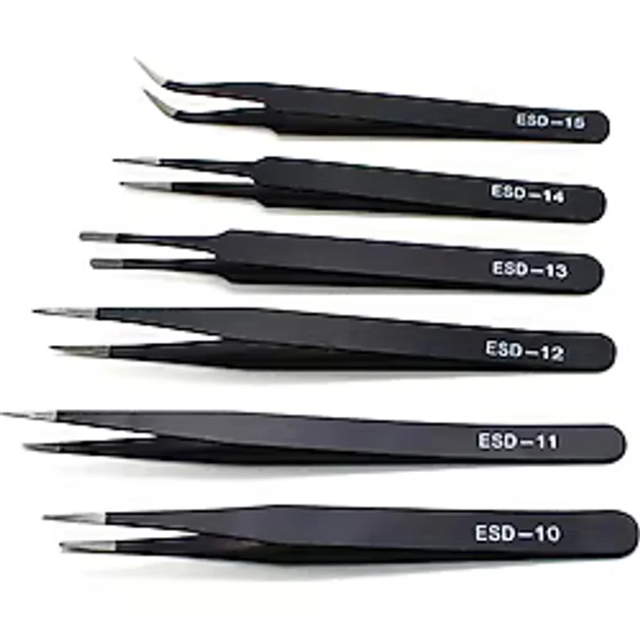 6 İn 1 Antistatik Cımbız Seti Esd-10,esd-11,esd-12,esd-13,esd-14,esd-15