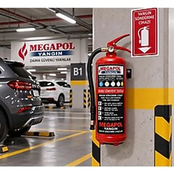 6 Kg Kkt Abc Ysc Kuru Kimyevi Tozlu Otopark, Awm, Iş Yerlerine Uygun Yangın Söndürme Sistemleri, Yangın Tüpleri, Yangın Söndürme Cihazları,Yangın Söndürücü