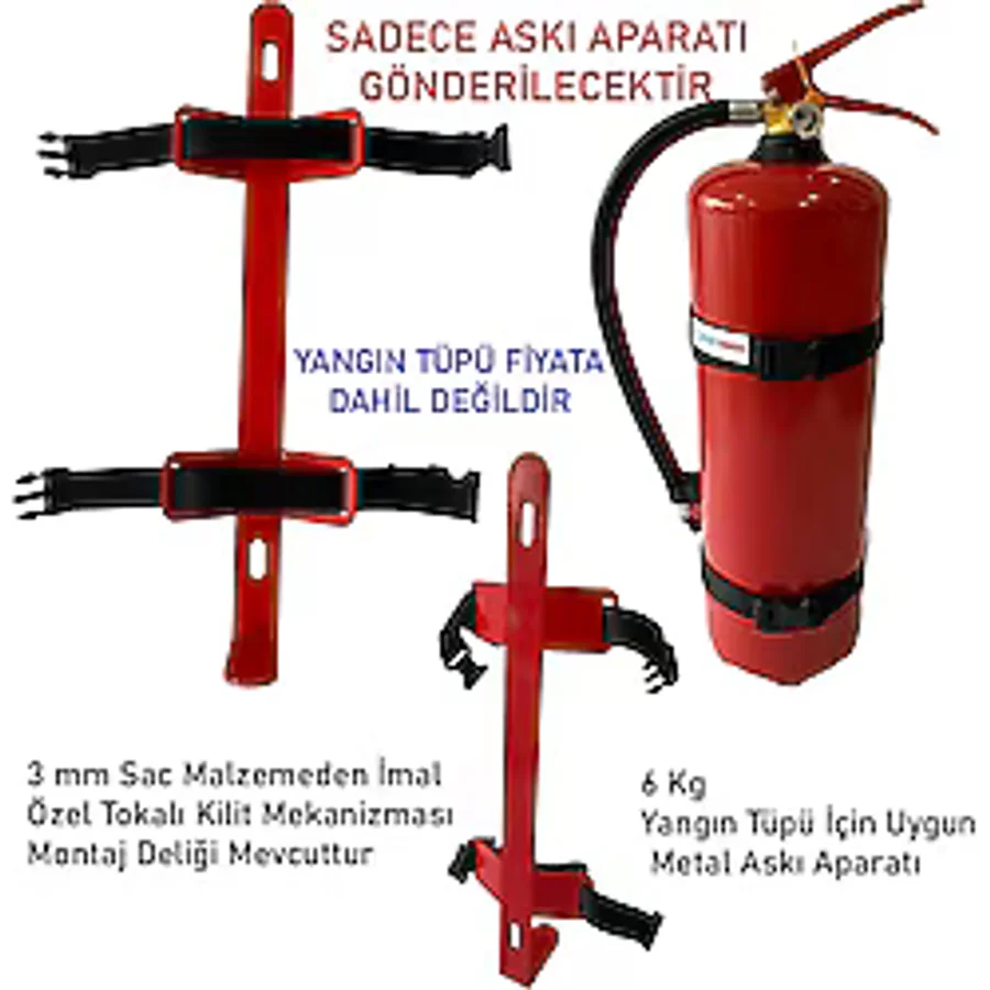 6 KG Yangın Tüpü Askı Demiri-ağır İş Makinaları İçin Uygun