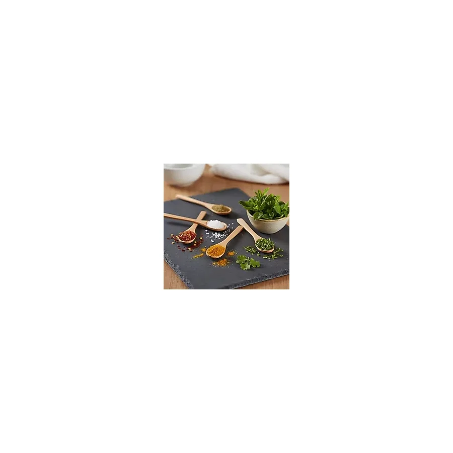 6'lı Doğal Ahşap Mini Servis Kaşığı Seti - 16CM Küçük Baharat, Kahve, Çay, Tatlı ve Bal Kaşığı Çizmez Dekoratif Ahşap Mutfak ve Masaüstü Aksesuarı Çok Amaçlı Kullanım - Kestane Akaju - Option-1