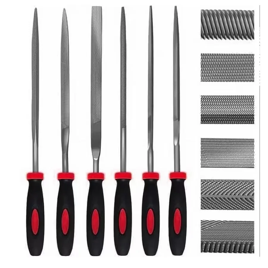 6 Parça Mini Eğe Seti - 16CM İnce işçilik Saatçi eğe ve törpü seti