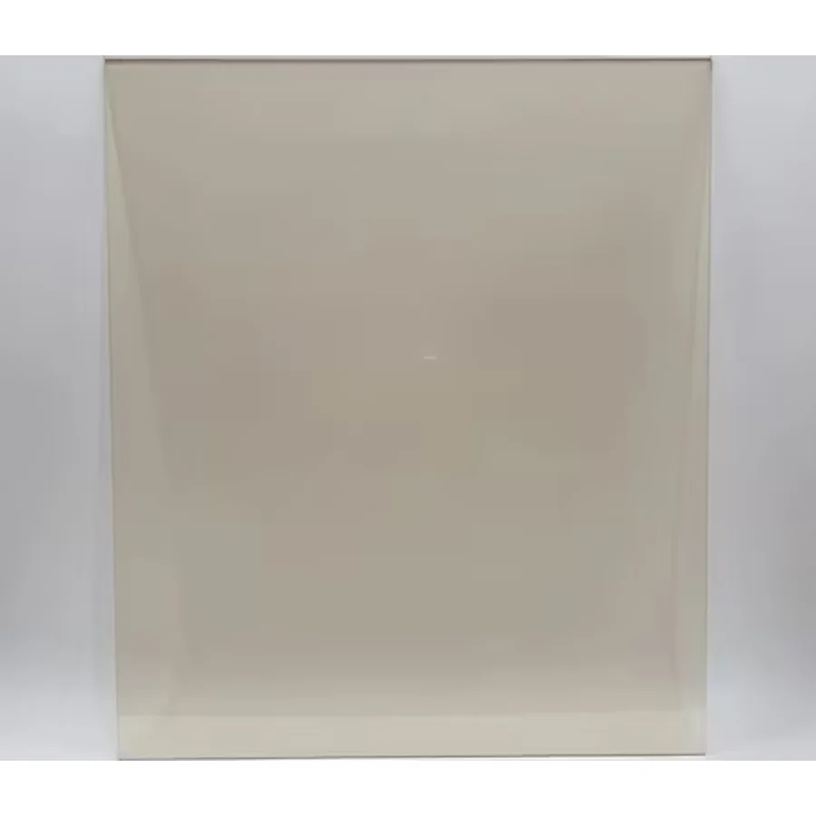 60 x 58.5 Yüksek Isıya Dayanıklı Şömine Kuzine Soba Camı 4 mm - Seramik Cam (Bal Rengi, Şeffaf)