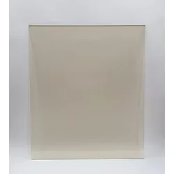 60 x 60 Yüksek Isıya Dayanıklı Şömine Kuzine Soba Camı 4 mm - Seramik Cam (Bal Rengi, Şeffaf)