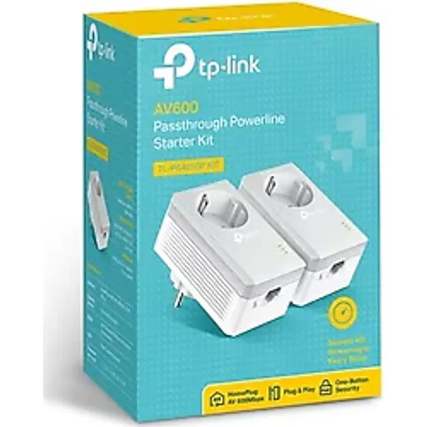 600 Mbps Hızında Powerline Adaptör ile 2 Port Ethernet