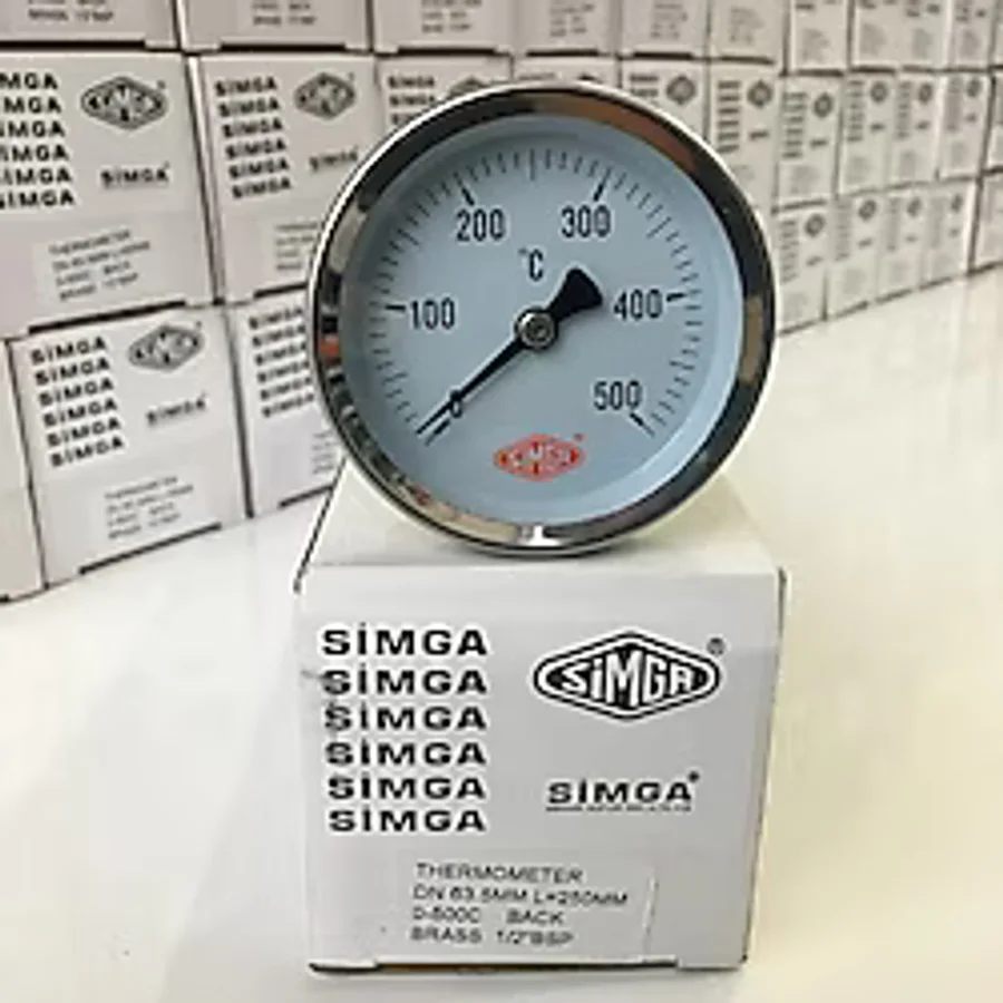 63 500 C Derece 25 Cm Dalma Boylu Fırın.taş Fırın Termometresi Simga