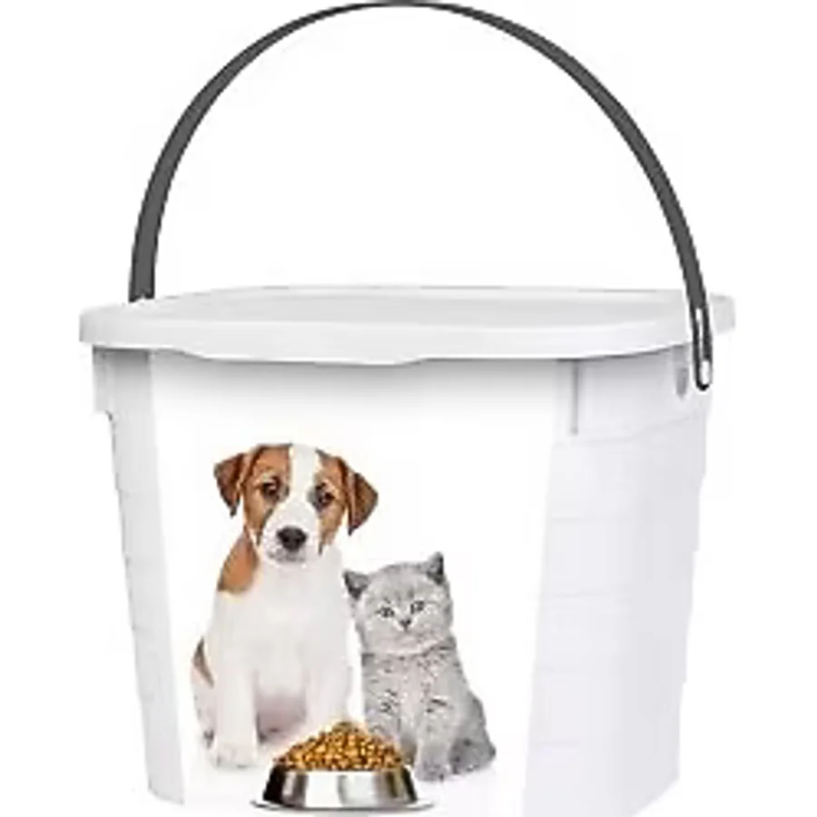 7,3 Lt Köpek & Kedi Desenli Mama Kutusu 219 mm x 270 mm x 212 mm - 219 x 270 mm