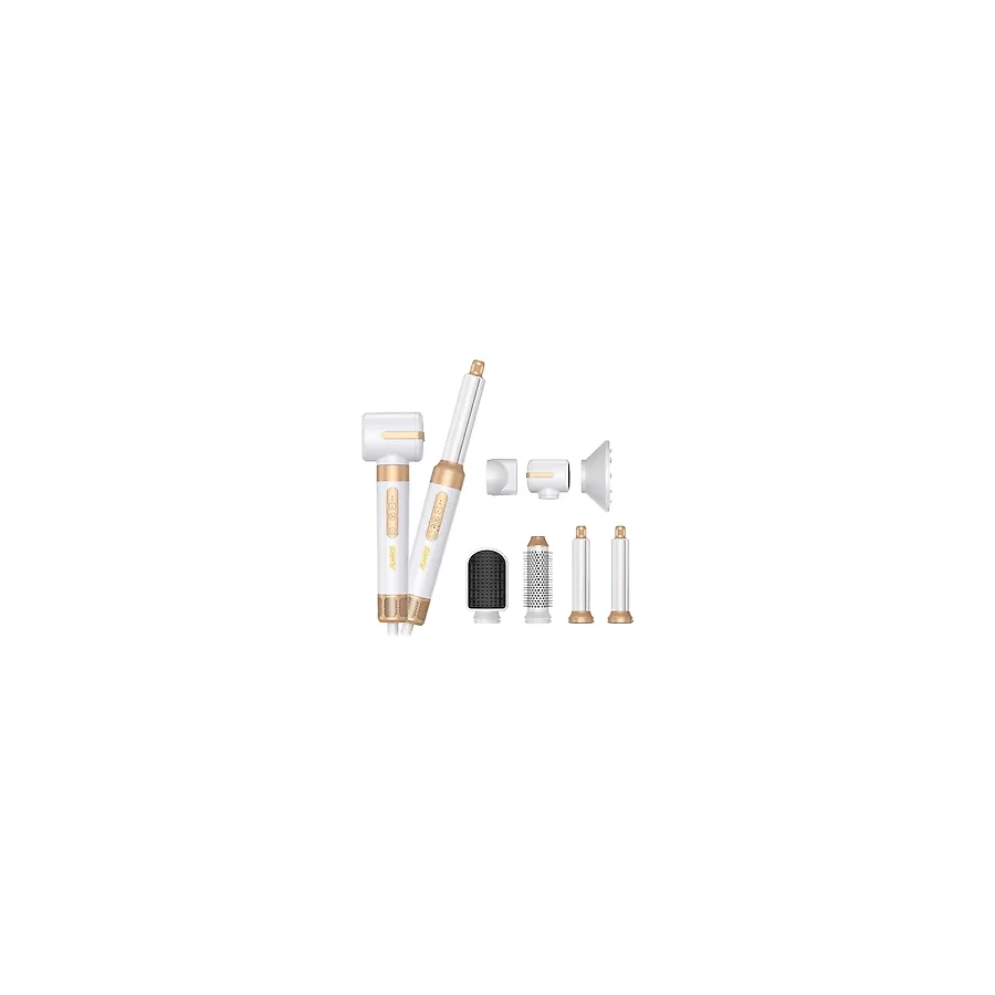 7 Başlıklı İyonik Saç Şekillendirici Saç Kurutma Fön Makinası 7İn1 Multi Styler 110000 Rpm 1400W