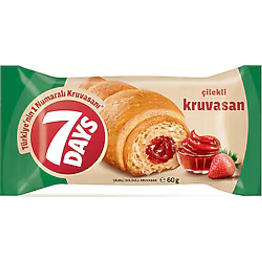 7 Days Çilekli Kruvasan 60 gr