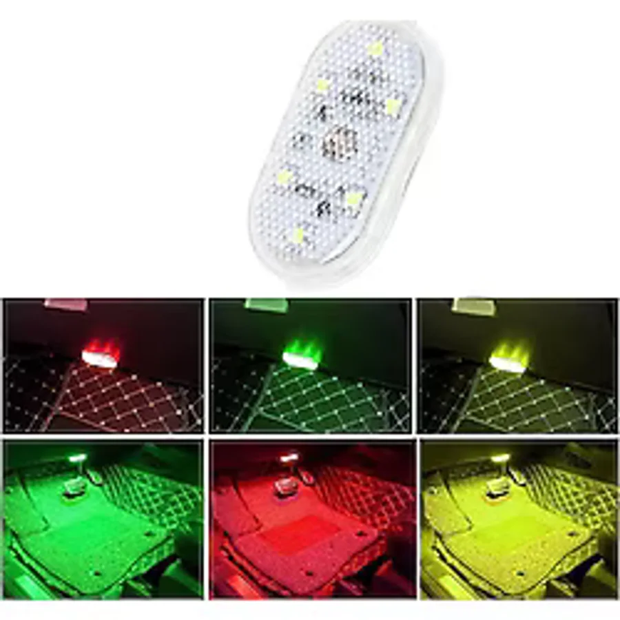 7 Renkli Dokunmatik Sensörlü 6 Led Lamba USB Şarjlı Mıknatıslı