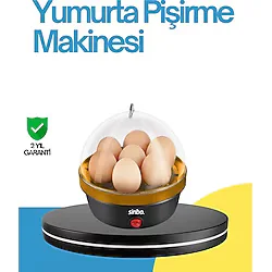 7 Yumurta Kapasiteli Yumurta Pişirme Makinesi Rafadan Orta ve Katı ( Lisinya )
