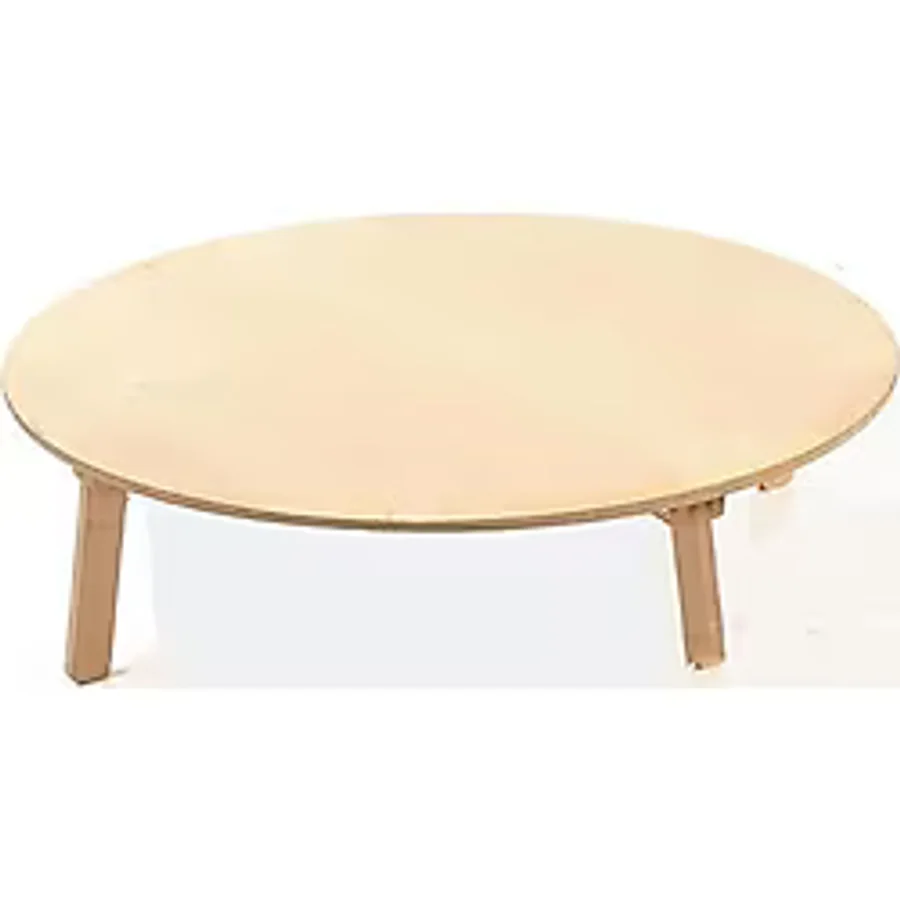 70 cm Katlanır Ahşap Ayaklı Mat Ahşap Yüzet Yufka Hamur Ve Yer Sofrası