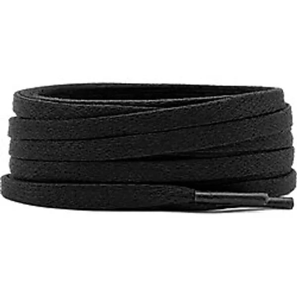 70 Cm Siyah 5 MM Yassı Mumlu Ayakkabı Bağcığı