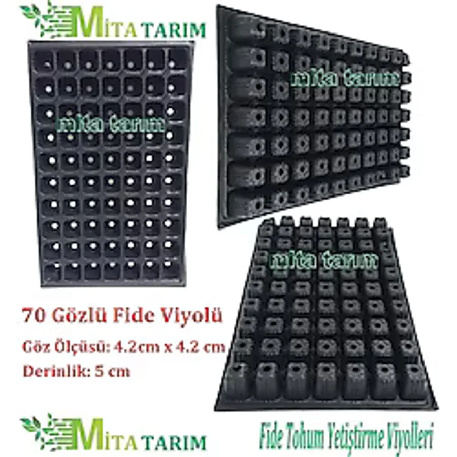 70 Göz Fide Viyolu, 7 Adet, Fide Viyolü, Fide Yetiştirme Kabı (394057589)