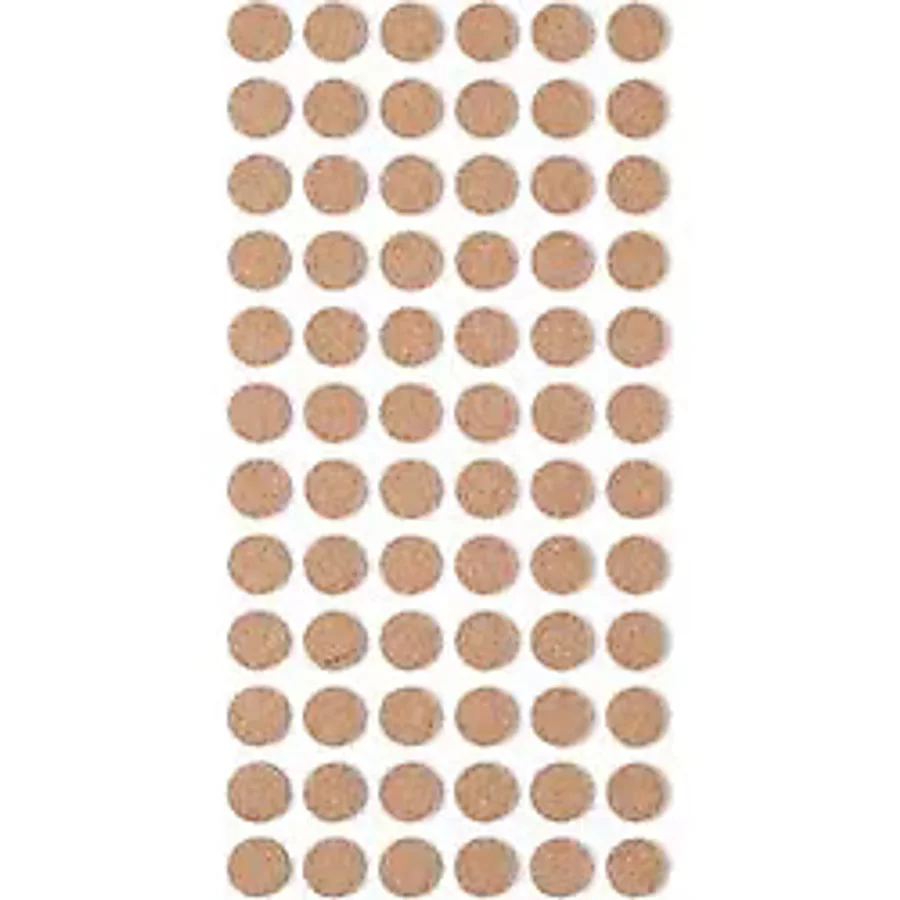 72 Adet Yapışkanlı Sandalye, Masa, Koltuk Altı Parke Koruma Keçesi, Yuvarlak, 1,5 Cm renkli