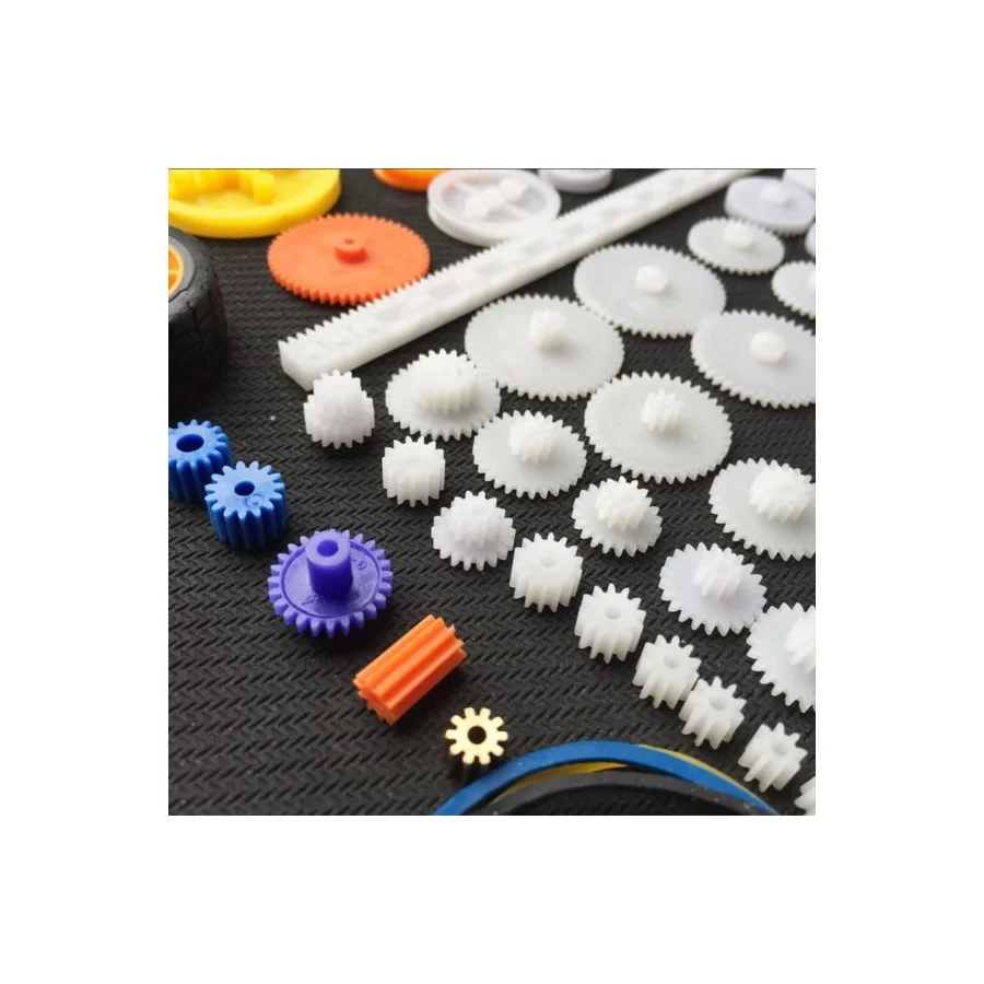 78 Parça Plastik Dişli Seti Rc Çark Arduino Oyuncak Robot Araba Mil Tekerlek