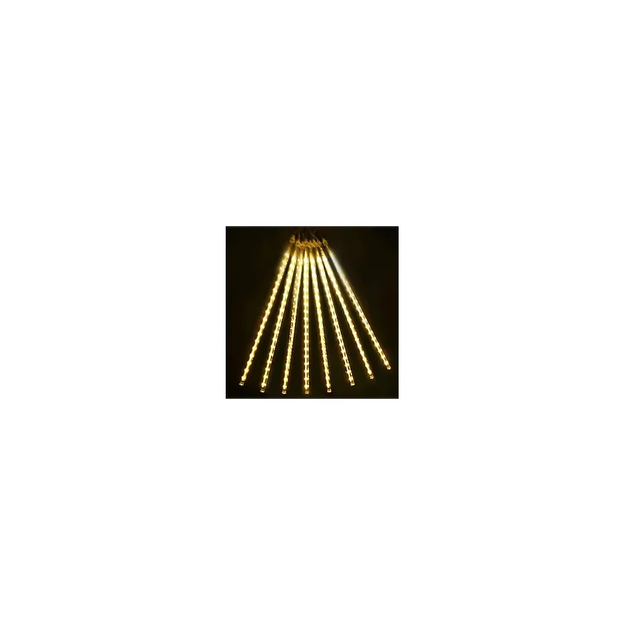 8 Adet 50 Cm Meteor Kayan Tüp Led Sarı Işık Parti Düğün Yılbaşı Süsleme Gün Işığı Aydınlatma Süsü