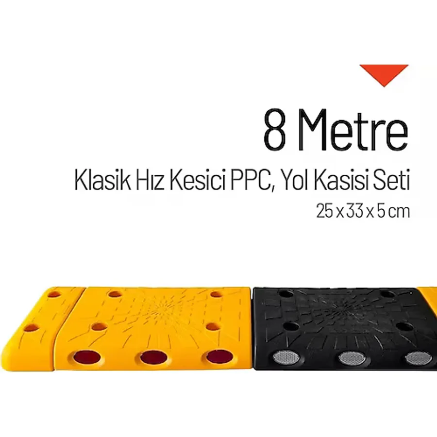 8 Metre Hız Kesici Set Kapaklı Yol Kasisi Uygulaması