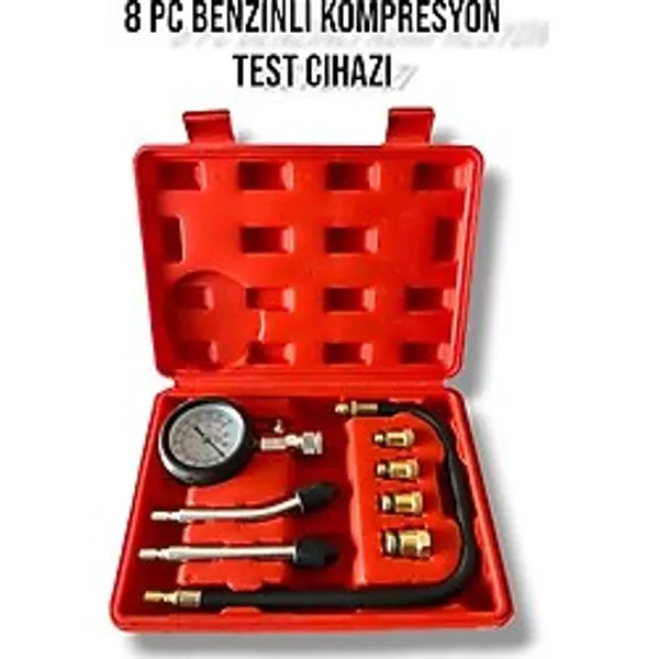 8 Parça Motor Kompresyon Test Cihazı Seti, Hassas ve Güvenilir Ölçüm - Test Cihazları