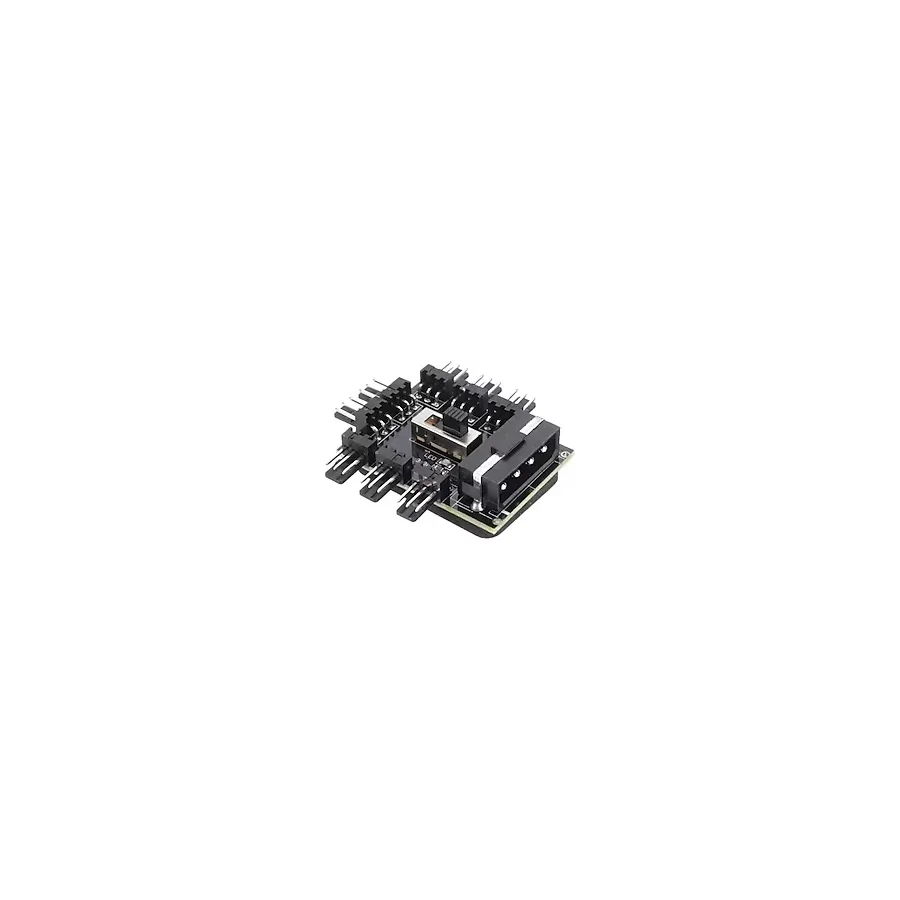 8 Port Fan Çoğaltıcı Hub Kartı IDE Güç Giriş Soketi Hız Kontrol