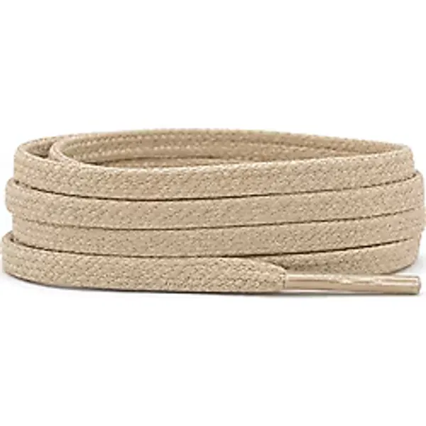 80 cm Vizon 5 MM Yassı Mumlu Ayakkabı Bağcığı