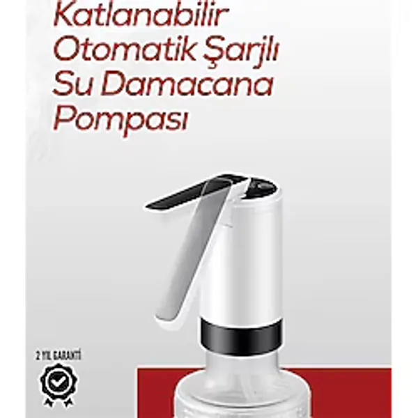 8000 Mah USB Şarjlı Su Pompası Tek Tuşla Başlat/durdur Cam Damacana Uyumlu Enerji Tasarruflu 4W Güç