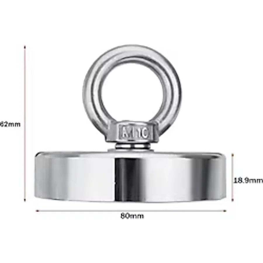 80Mm Fishing Magnet - Neodyum Pot Mıknatıs