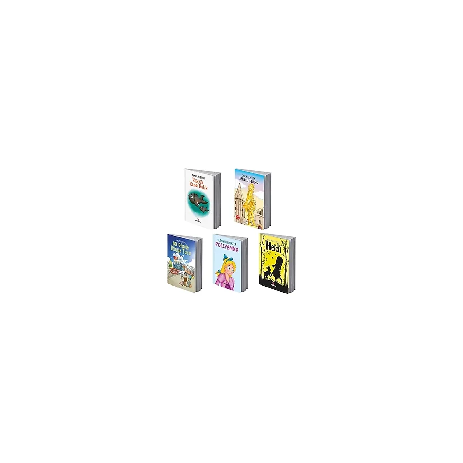 9-12 Yaş Çocuk Klasikleri 5 Kitap - Meb Tavsiyeli - 100 Temel Eser Okuma Takip Ayracı