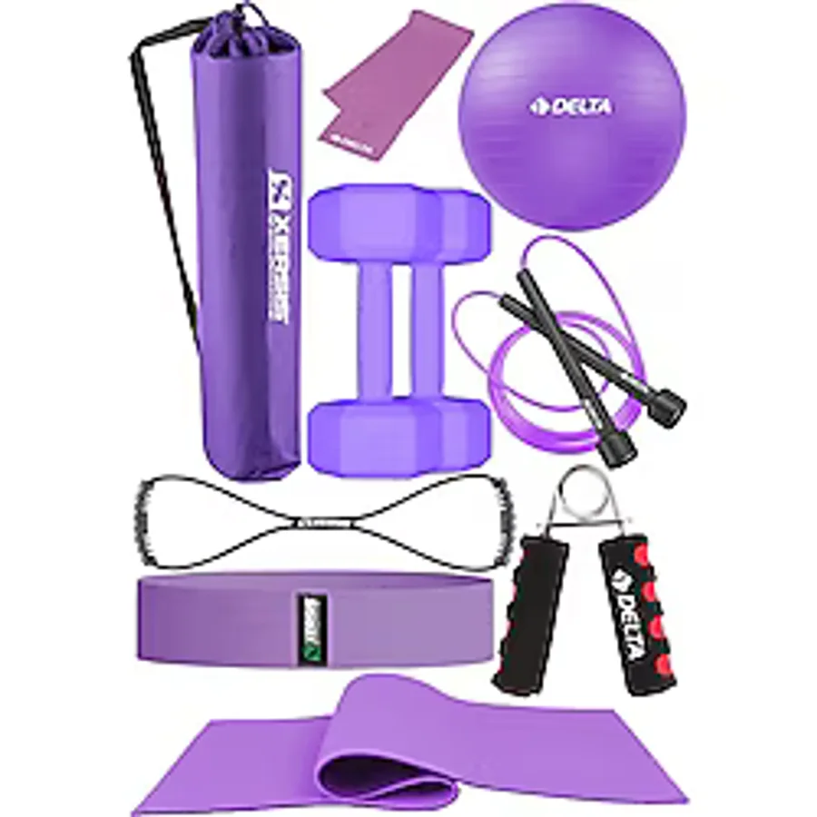 9 Parçalı Pilates Ve Fitness Seti Pilates Minderi, Dambıl, Squat Band Ve Daha Fazlası !