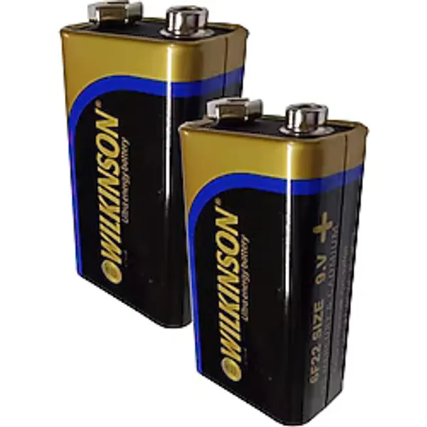 9 Volt Pil 2 Adet Extra Güçlü Karbon 9 Wolt Çift Başlıklı Kare Pil Oyuncak Araba Radyo Telsiz Drone El Feneri Duman Ded