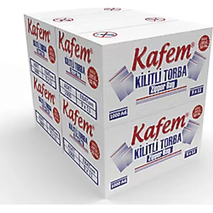 9 X 11cm Kilitli Poşet / Naylon Torba ( 4.000 Adet ) - Kafem
