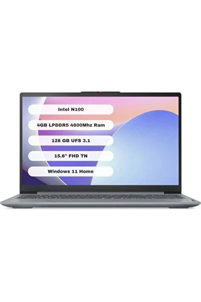 LENOVO IdeaPad Slim 3 Intel Celeron N100 4GB 128GB Intel UHD Graphics 15.6" F...