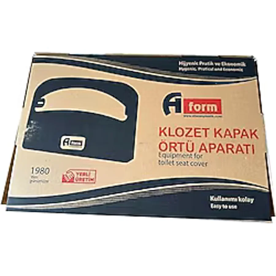 A Form Klozet Kapak Örtüsü Dispenseri Aparatı - 40X5x29 Cm. - Beyaz - Plastik - Duvara Monte