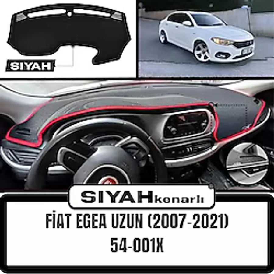 A3D TORPİDO KORUMA Fiat Egea Tabletsiz Model SİYAH Torpido Koruma Örtüsü