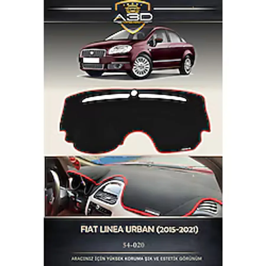 A3D TORPİDO KORUMA Fiat LİNEA URBAN (2015-2021) Ön Gögüs Panel Torpido Korumasi Kilifi Halisi Koruyucu Örtüsü