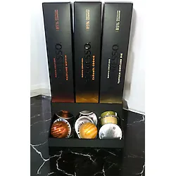 Aaron Boriss Nespresso VERTUO Uyumlu Kapsül Kahve Standı 3'lü (Siyah)