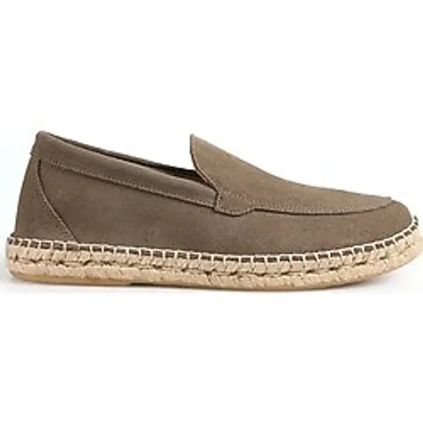 Abarca Haki Erkek Deri Espadril MOCASIN LISO
