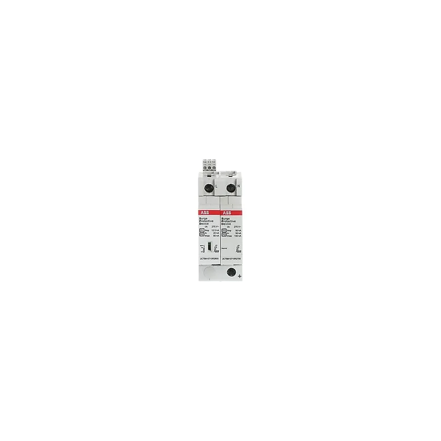 ABB OVR T1+T2 1N 12.5kA Monofaze Parafudr (Yıldırım ve Şebeke Korumalı)