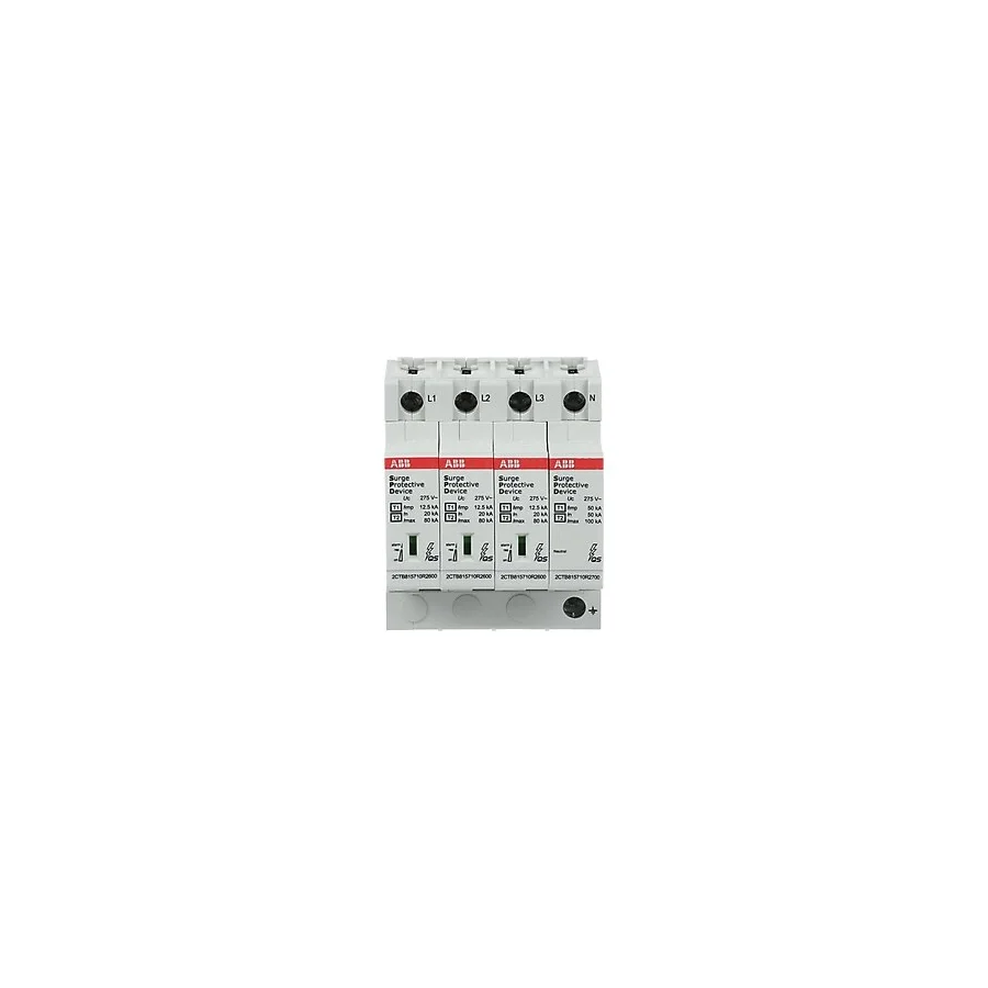 ABB OVR T1+T2 3N 12.5kA Trifaze Parafudr (Yıldırım ve Şebeke Korumalı)