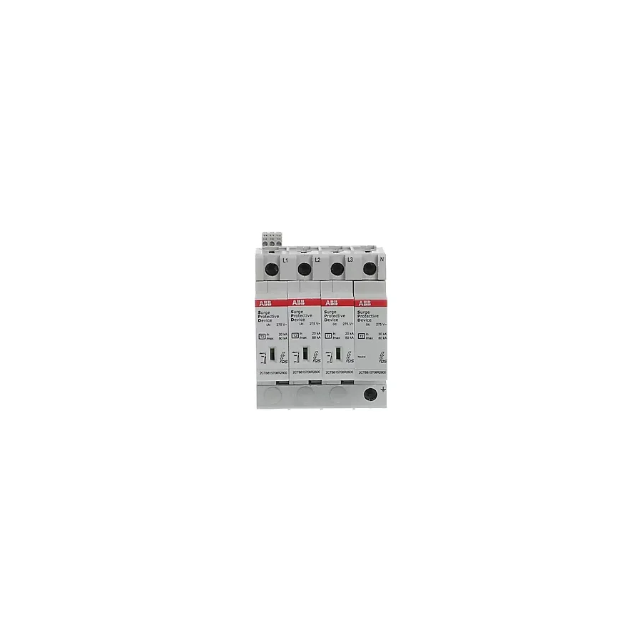 ABB OVR T2 3N 80kA 275V Trifaze Nötr Korumalı ve Yardımcı Kontaklı Parafudr
